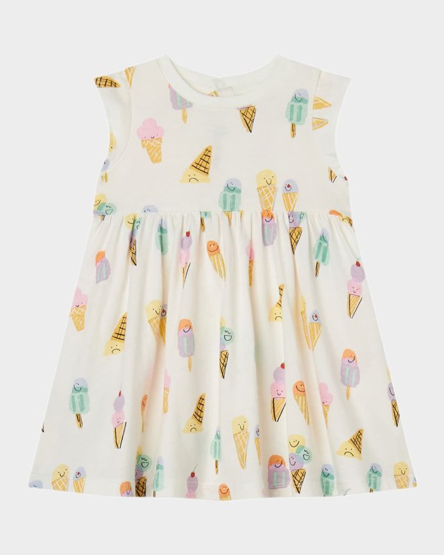 Girl's Ice Cream-Print Dress, Size 6M-36